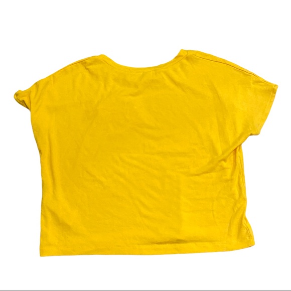 NWT Zara Trafaluc Yellow Crop Top - Picture 2 of 5